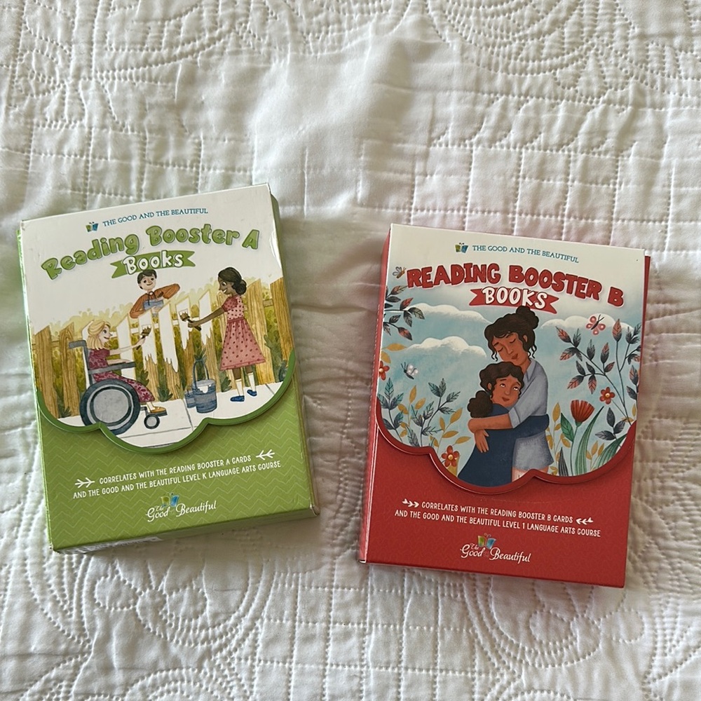 The Good and the Beautiful reading booster books A & B